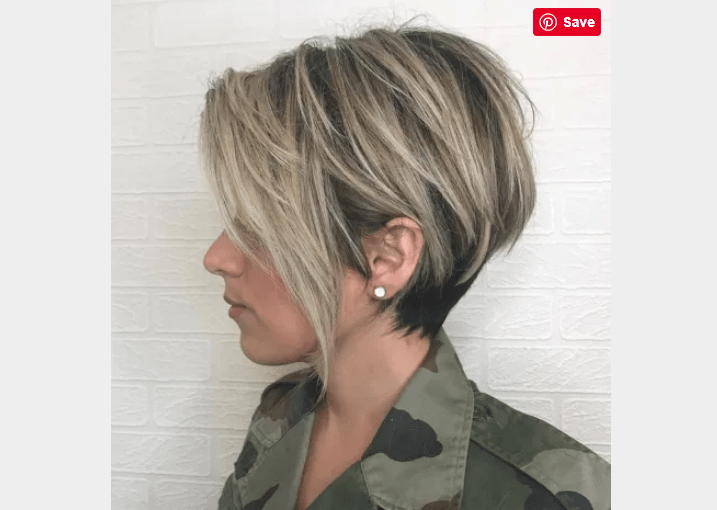 Black and Ash Blonde Hair style