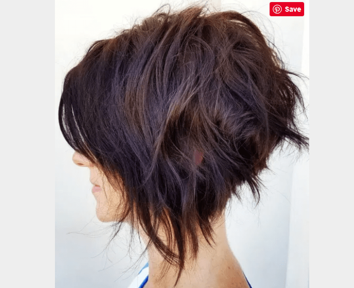 Messy Shaggy Inverted Bob