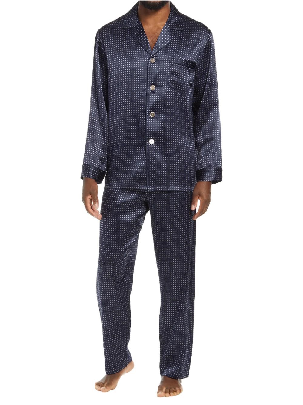 Majestic International - Dot Silk Men's Pajamas